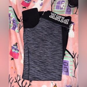 Victoria’s Secret PINK Black and Gray Leggings size S/M
